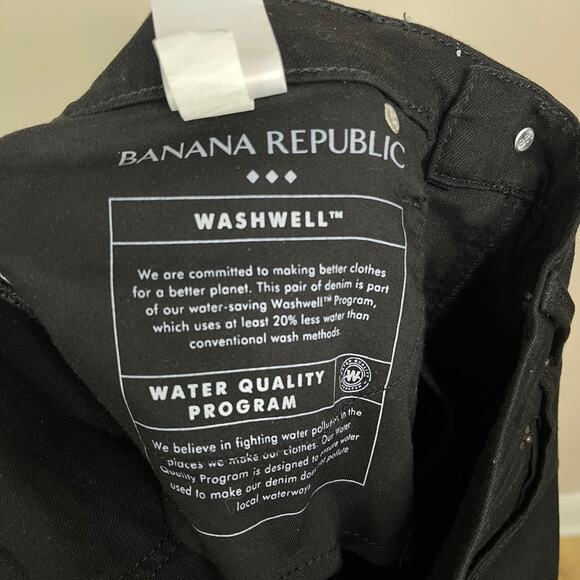 Banana Republic High Rise Skinny Black Jeans 30 P - Picture 9 of 11